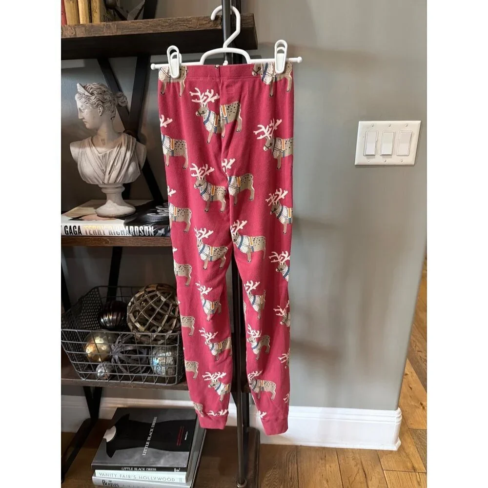 Tea Collection Adult Pajama Set Swedish Reindeers Womens Size XS